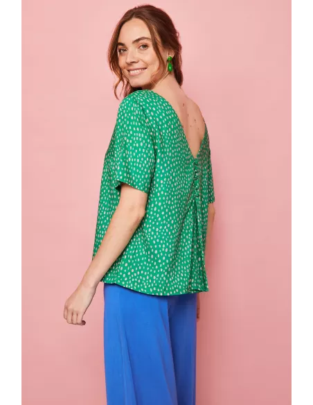 Camisa Smile Cima Verde Reversible