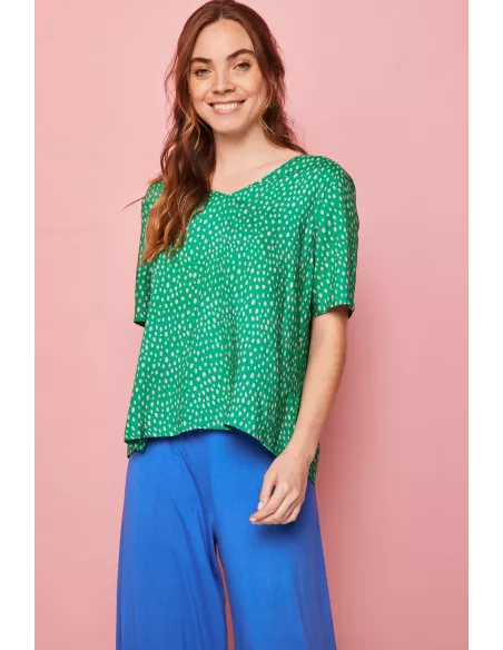 Camisa Smile Cima Verde Reversible