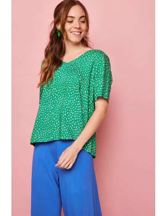 Camisa Smile Cima Verde Reversible