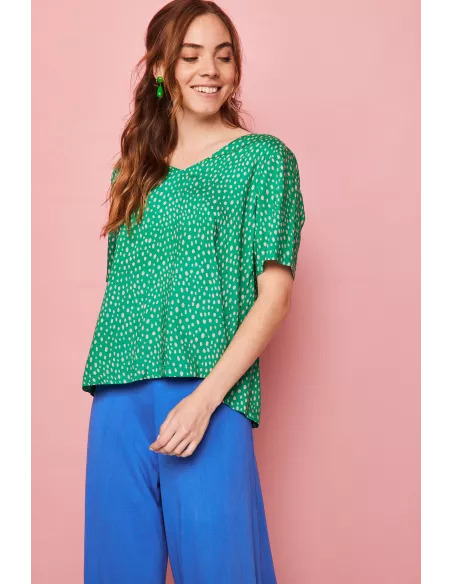 Camisa Smile Cima Verde Reversible