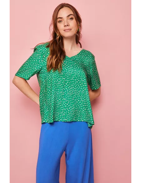Camisa Smile Cima Verde Reversible