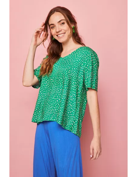 Camisa Smile Cima Verde Reversible