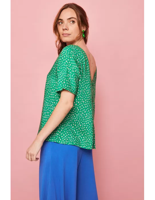 Camisa Smile Cima Verde Reversible