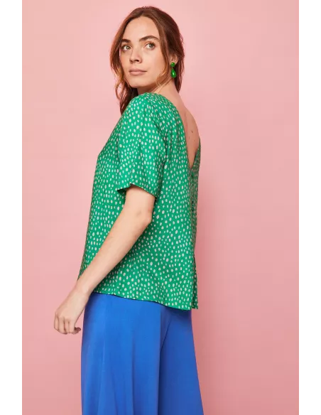 Camisa Smile Cima Verde Reversible