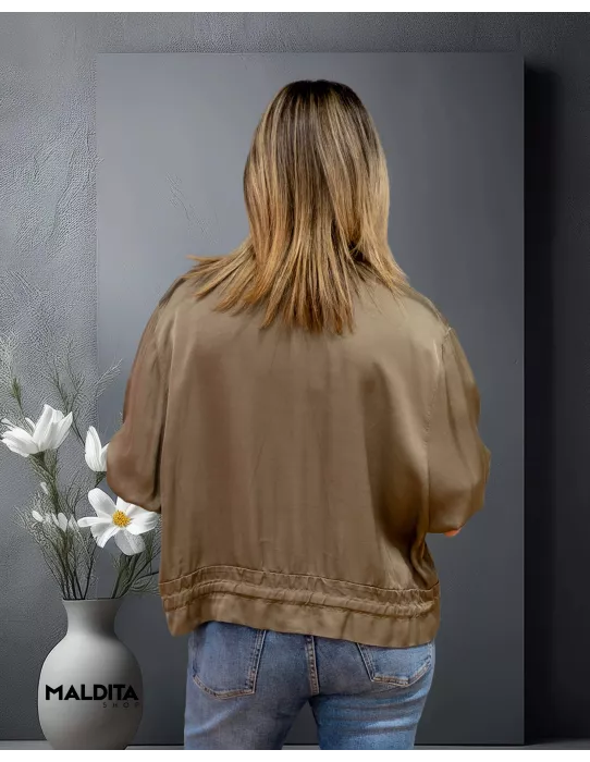 Bomber Kaki bolsillos