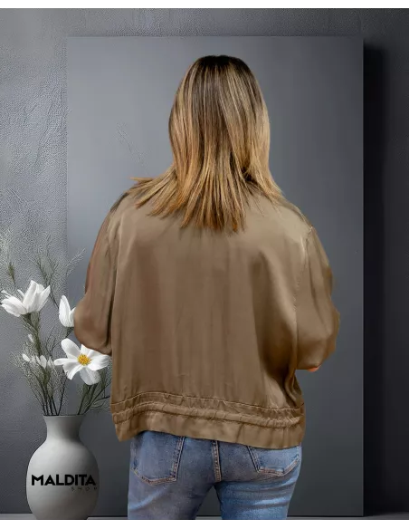 Bomber Kaki bolsillos