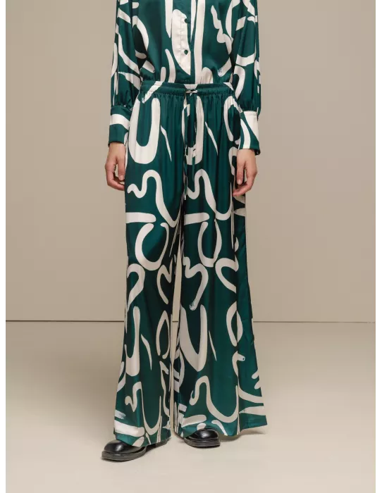 Pantalón Satinado SMF Verde