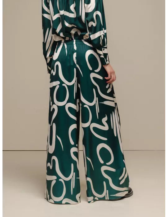 Pantalón Satinado SMF Verde