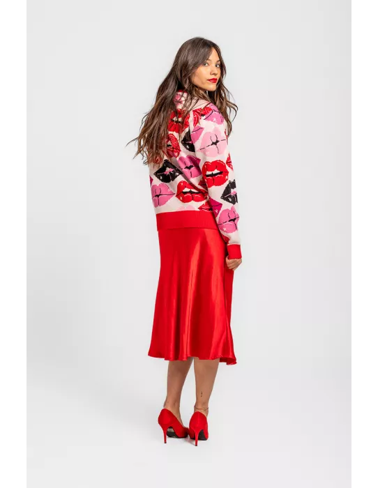 Falda Midi Lolina Evase Pantone