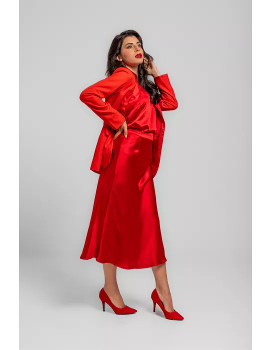 Falda Midi Lolina Evase Pantone