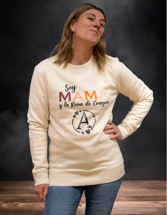 Sudadera Personalizable Soy Mama y Reina