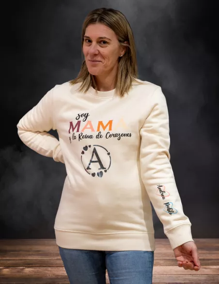 Sudadera Personalizable Soy Mama y Reina