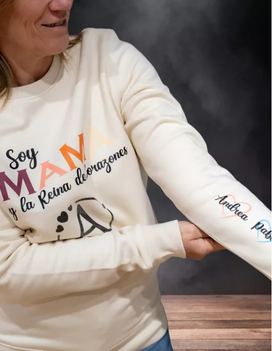 Sudadera Personalizable Soy Mama y Reina