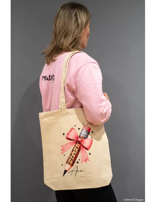 Totebag Personalizable Lápiz Coquette