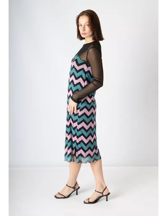 Vestido Animosa Zig Zag
