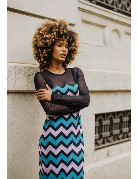 Vestido Animosa Zig Zag
