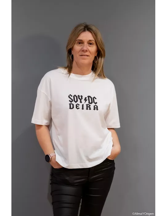 Camiseta Unisex Blanca Personalizada SOY DC deira