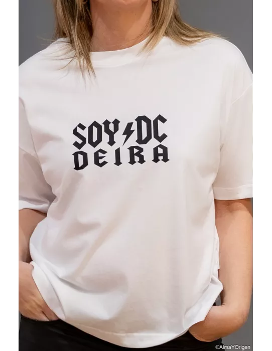 Camiseta Unisex Blanca Personalizada SOY DC deira