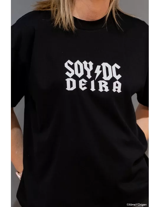 Camiseta Unisex Negra Personalizada SOY DC deira