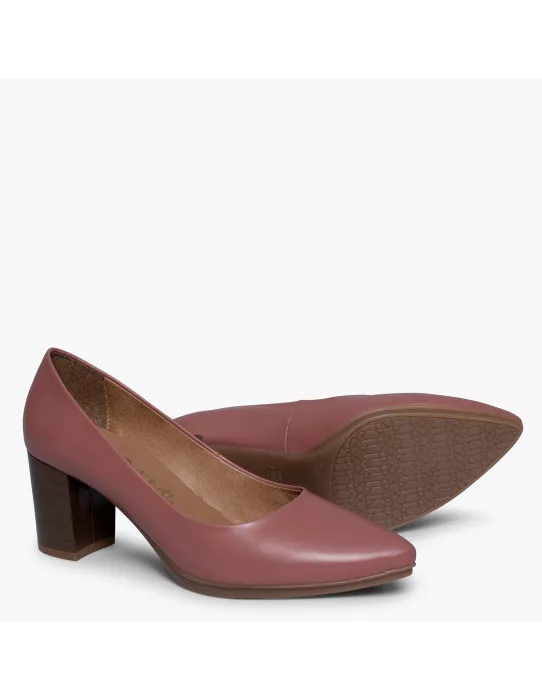 Zapatos URBAN SALÓN maquillaje con tacón madera