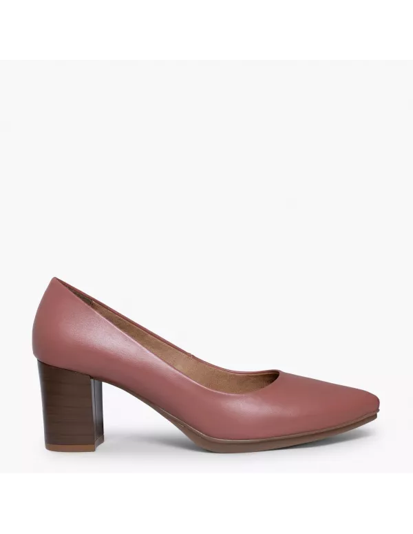 Zapatos URBAN SALÓN maquillaje con tacón madera