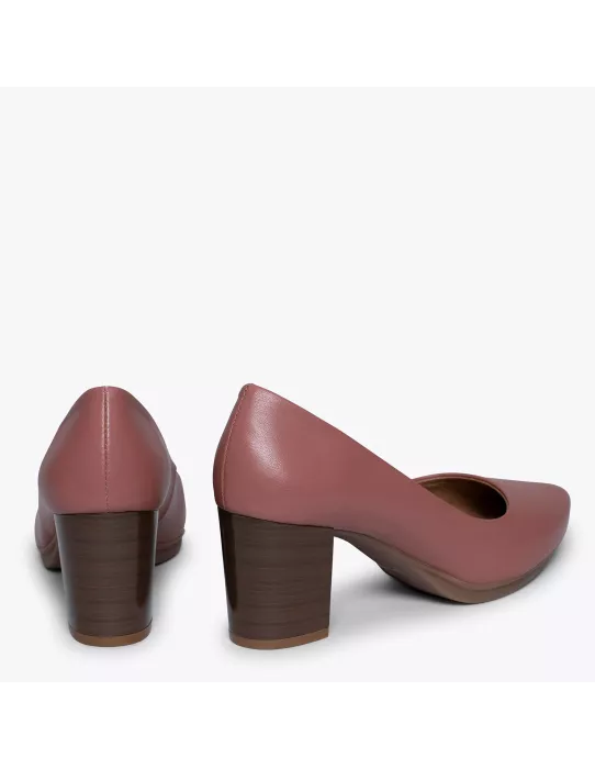 Zapatos URBAN SALÓN maquillaje con tacón madera