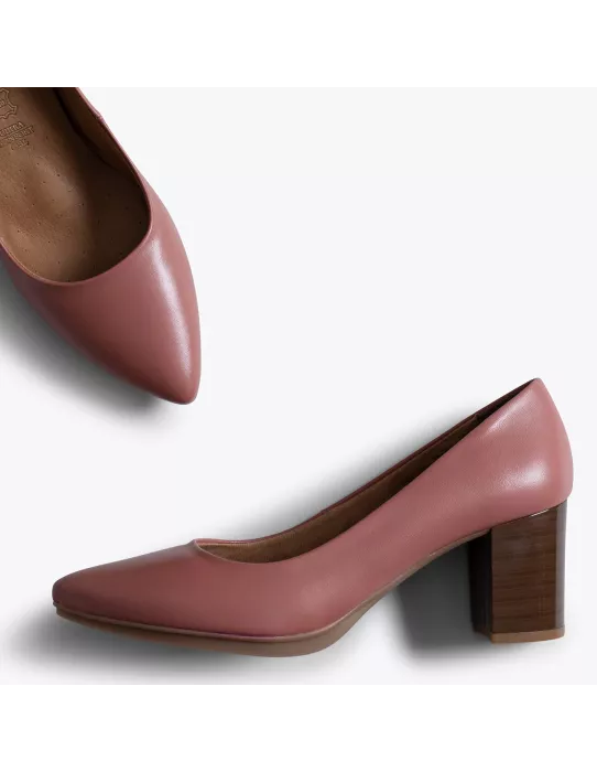 Zapatos URBAN SALÓN maquillaje con tacón madera