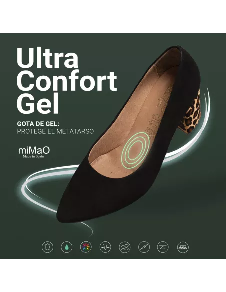 Zapatos URBAN de tacón medio beige