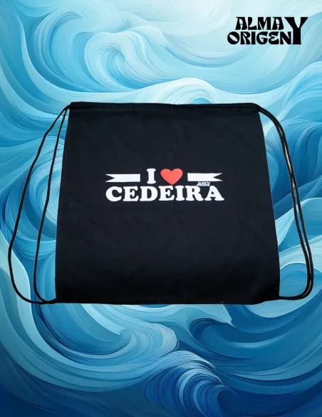Mochila cordones I Love Cedeira