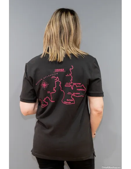 Polo Unisex Mapa Costa de Cedeira