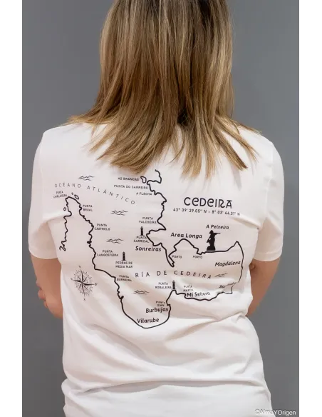 Camiseta Unisex Blanca Ría de Cedeira