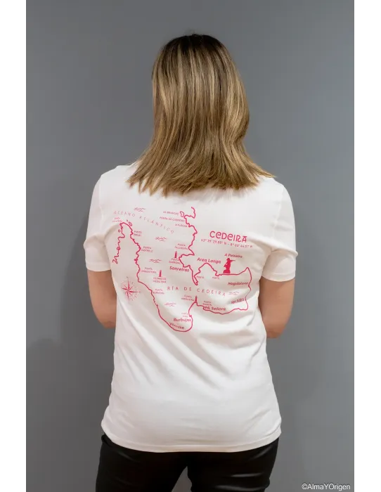 Camiseta Unisex Blanca Ría de Cedeira