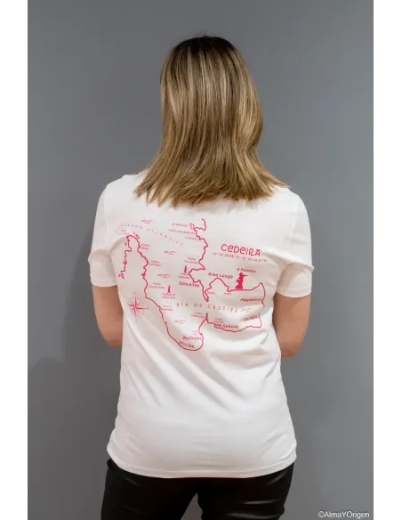 Camiseta Unisex Blanca Ría de Cedeira