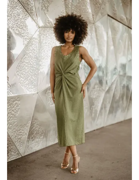 Vestido Animosa Gueparda Verde