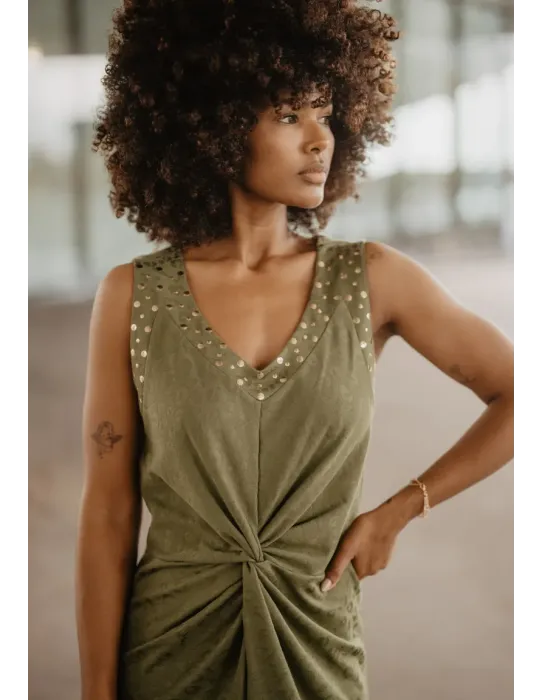 Vestido Animosa Gueparda Verde