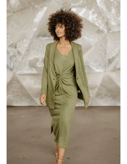 Vestido Animosa Gueparda Verde