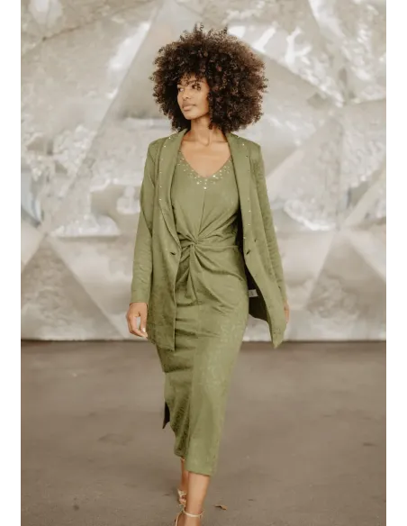 Vestido Animosa Gueparda Verde
