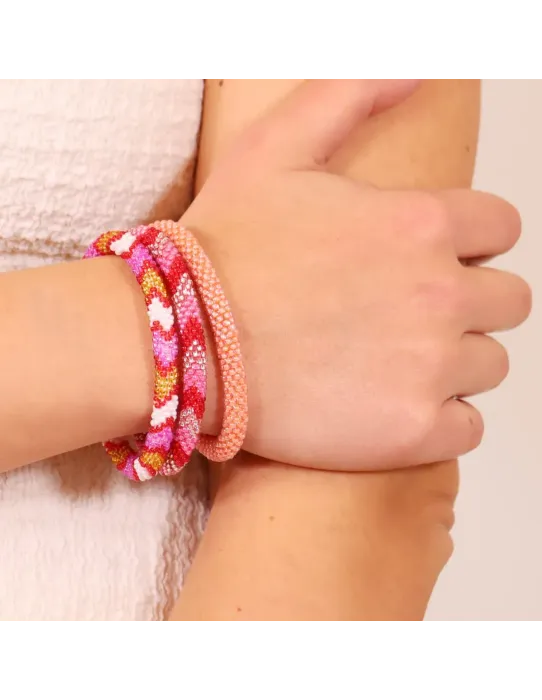 Pulsera Anartxy Sitar Tricolor fucsias