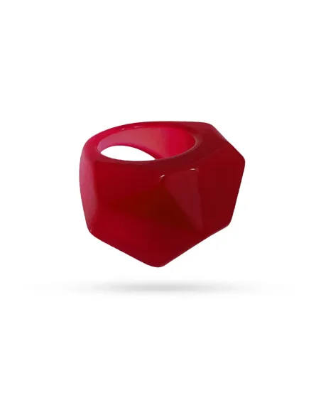 Anillo Anartxy Resin Coconut Rojo