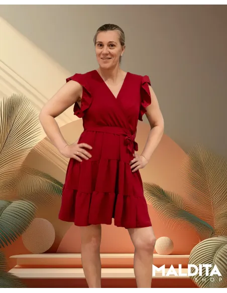 Vestido Corto Livie Burgundy