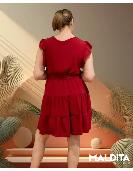 Vestido Corto Livie Burgundy
