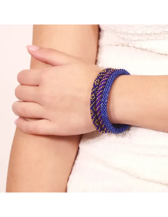 Pulsera Anartxy Thali Azul/Dorado