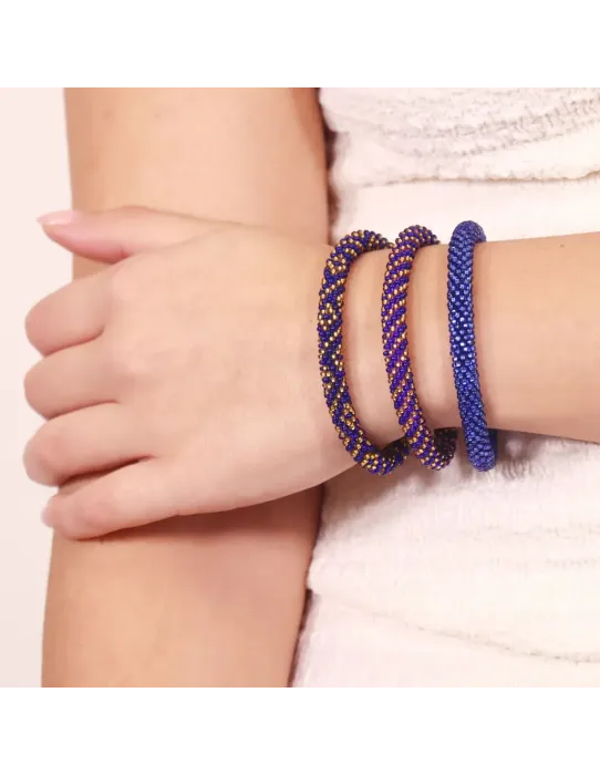 Pulsera Anartxy Thali Malva Dorado