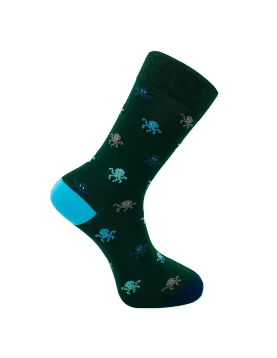 Calcetines Pulpos Verde · SomosOcéano