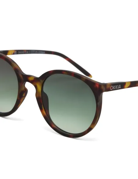 Gafas de Sol Okkia Berlino Classic Havana | Montura Cuadrada Soft Touch UV 400 | Maldita