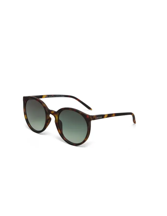 Gafas de Sol Okkia Berlino Classic Havana | Montura Cuadrada Soft Touch UV 400 | Maldita