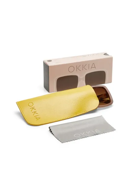 Gafas de Sol Okkia Alessia Pink Havana | Estilo Cat Eye Soft Touch UV 400 | Maldita