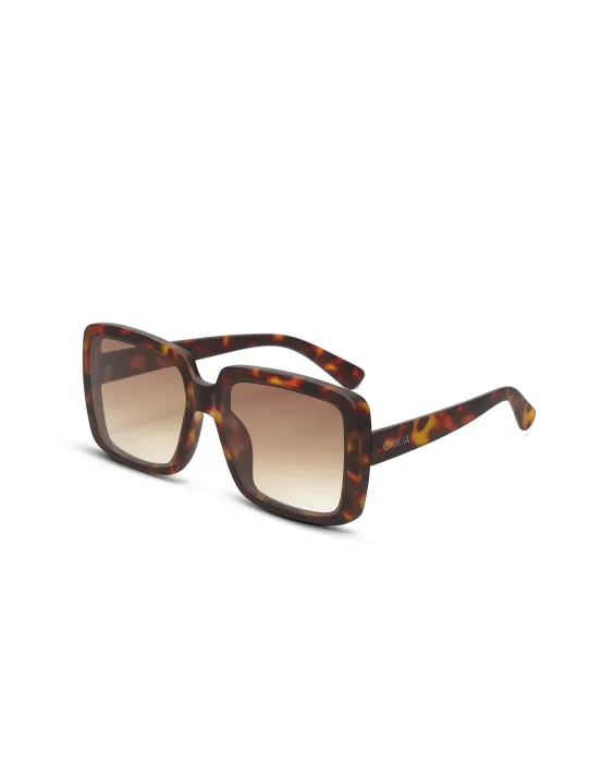 Gafas de Sol Okkia Alessia Classic Havana | Estilo Cat Eye Soft Touch UV 400 | Maldita