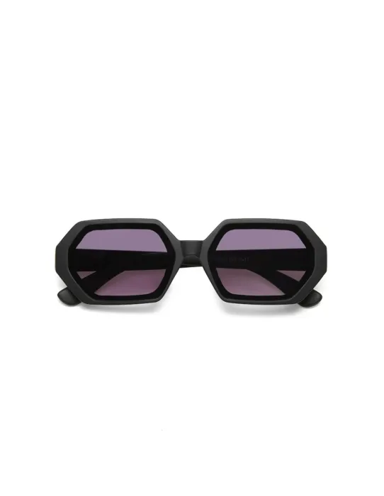 Gafas de Sol Okkia Andrea Negro | Montura Cuadrada Soft Touch UV 400 | Maldita