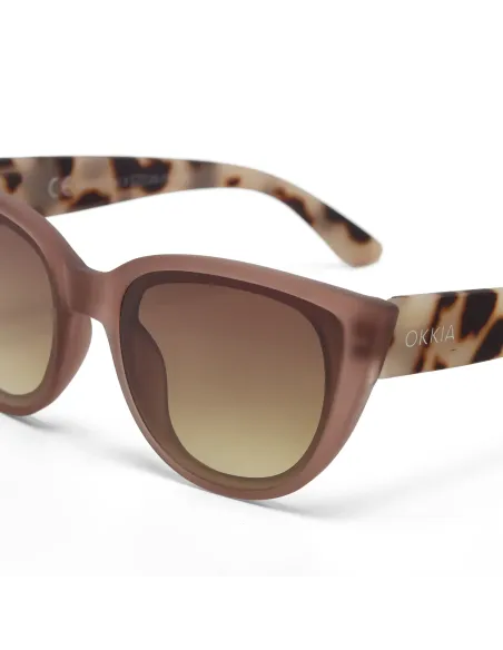 Gafas de Sol Okkia Silvia Pink Havana | Montura Carey Fucsia Soft Touch UV 400 | Maldita